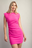 Ruched Fitted Mini Dress