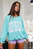 T1770-GOD | 'GOD IS LOVE' Print Oversized Graphic Top