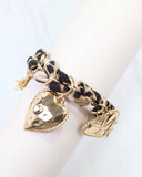 Burlington Chain Scarf Bracelet with Charms Leopard