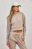 Ribbed Heather Hoodie And Pants Set (1)