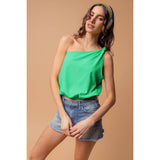 One Shoulder Knot Detail Top