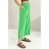 Linen High Waist Wide Leg Trousers