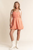 Mineral Wash Bubble Short Romper
