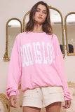 T1770-GOD | 'GOD IS LOVE' Print Oversized Graphic Top