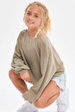 Open Back Thermal Knit Top