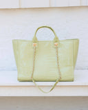 Missy Tote Lime Patent EC