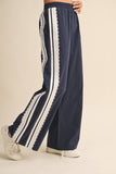 IP1467 SIDE LACE CONTRAST TRACK PANTS