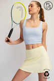 PLUS SIZE BUTTER SKORT