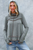 HOODIE LONG SLEEVE THUMBHOLE FRENCH TERRY TOP