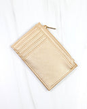 Molly Zip Card Holder GOLD