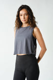 Pima Cotton Relaxed Side-Knot Tank