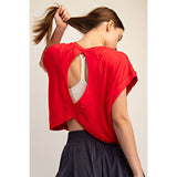 VISCOSE MODAL OPEN BACK TOP