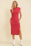 Side Slit Midi Dress