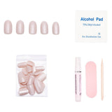 Pure Intentions Press-On Nails| Iridescent Hue| Natural Nail