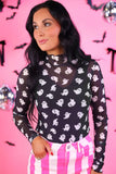 Keigan Mesh Top- Ghost