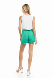 Lace Trim Tie Waist Shorts