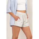 Mid Waist Nylon Shorts