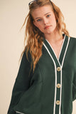 IST6168 KNIT CARDIGAN AND SKIRT SET
