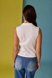 PT19590 COLLAR NECK TOP