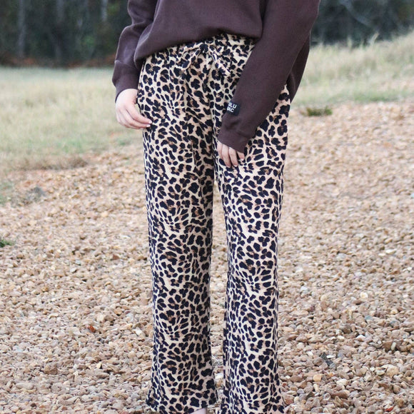 LM-WAFFLE PANT-LEOPARD