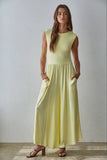 L9334 | Knit Polyester Spandex Open Back Wide Leg Jumpsuit