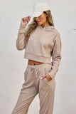 Ribbed Heather Hoodie And Pants Set (1)
