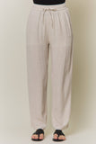 SOLID RELAXED CASUAL PANTS - REP4282