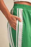 IP1467 SIDE LACE CONTRAST TRACK PANTS
