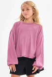 Open Back Thermal Knit Top