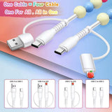 Pastel Muticolor Beaded 4-IN-1 Charging Cable