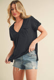 8286DK Zoie V-Neck Short Sleeve Top 5