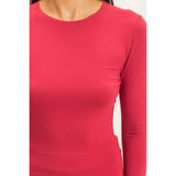 Crew Neck Long Sleeve Top