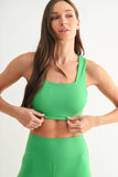 Venice Cloud Light Square Neck Sports Bra