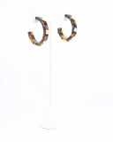Bellamy Clover Hoop Earring Tortoise