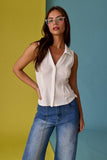 PT19590 COLLAR NECK TOP