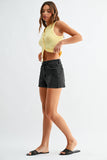 DH889 - WBLK - Classic Hem Short