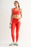 Venice Cloud Light Square Neck Sports Bra
