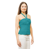 Shirred Halter Neck Top