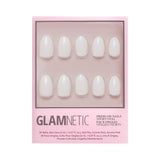 White Swan Press-On Nails | Short Oval Solid Holiday Nails