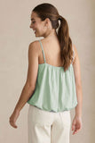 Billowy Cami Top With Bubble Hem