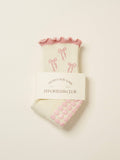 Bow Ruffle Grip Sock [Soft Pink], Pilates Socks