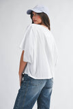 8550HN Boxy Dolman Short Sleeve Top