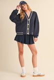 IST6168 KNIT CARDIGAN AND SKIRT SET