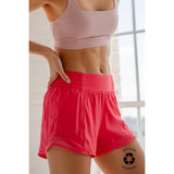 RECYCLED ACTIVE SHORT WITH MESH: Soft Mint / S-M-L-XL(2-2-2-2)