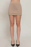 Scuba Knit Mini Skirt W/ Inner Pants