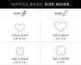 Heart Nipple Covers - Black