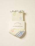 Smiley Face Ruffle Grip Sock, Pilates Socks