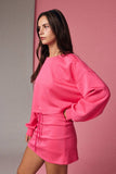 PX19073 Cozy Sweatshirt and Mini Skirt Set