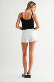 White Classic Hem Short