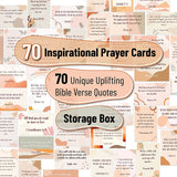 Cheerful Prayer Cards with 70 Uplifting Verses